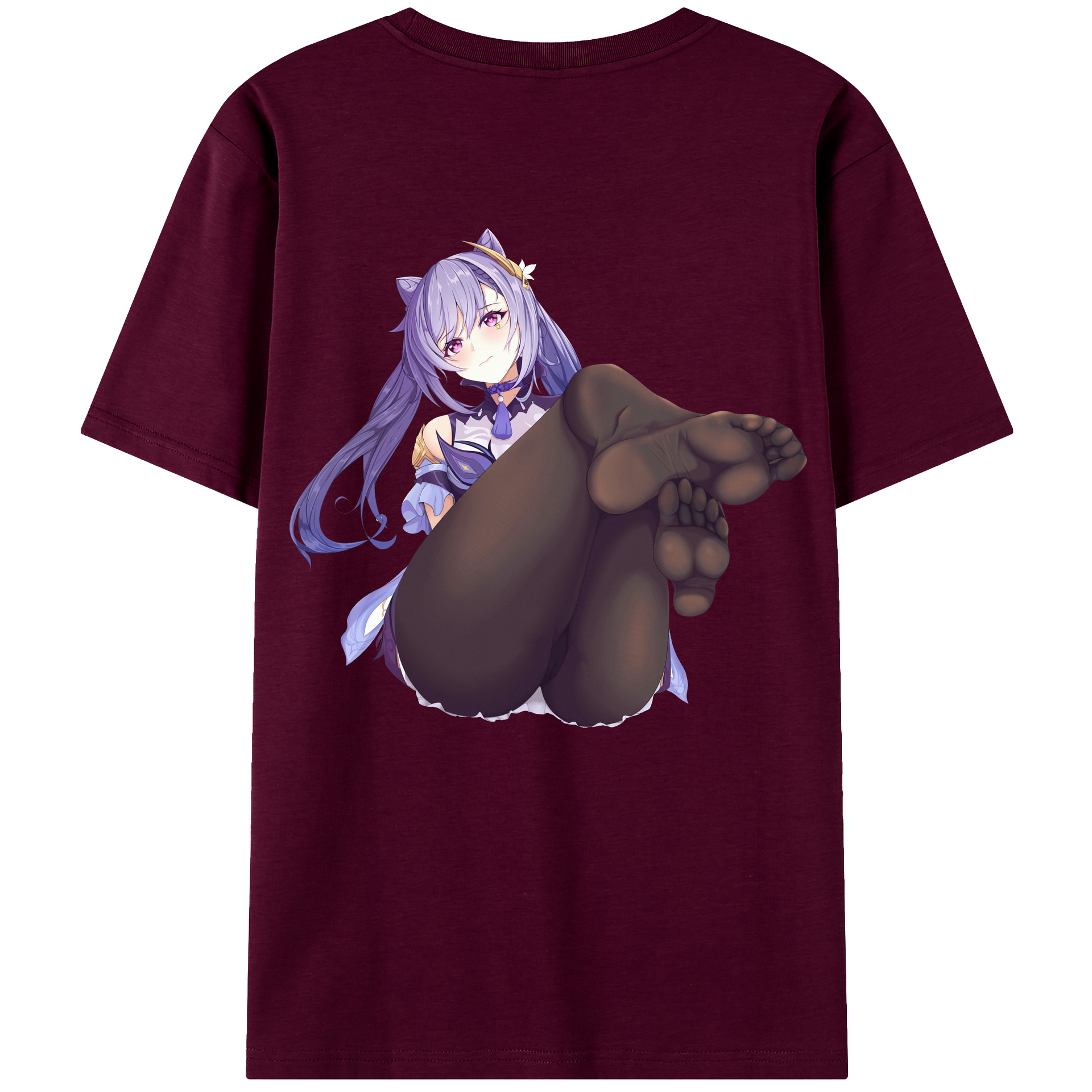 げんし神 刻晴 こくせい genshin Kokusei レディース半袖Tシャツ(バックプリント)